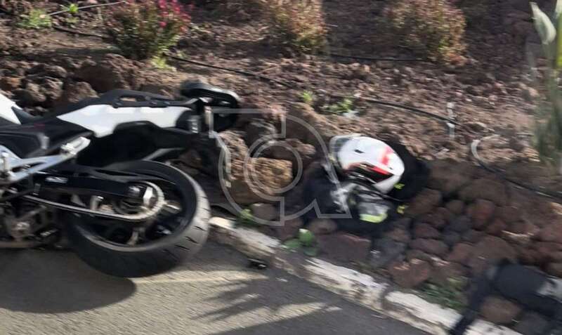 Moto implicada en el accidente/TA.