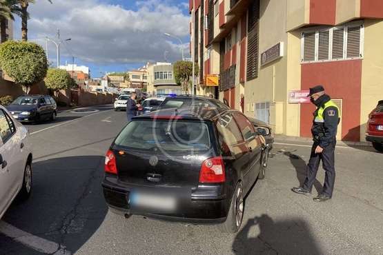 Accidente por colisión entre dos vehículos en Telde/TA.