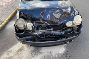 Accidente por colisión entre dos vehículos en Telde/TA.