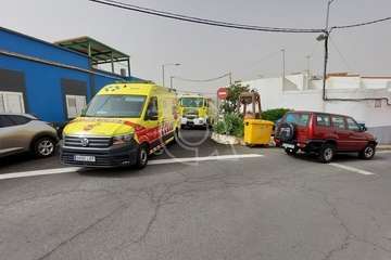 Incendio en la azotea de un inmueble de Lomo Magullo/TA.
