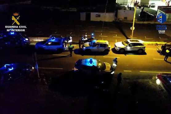  Guardia Civil y Policía Local detienen a 42 acusados de organizar carreras ilegales en Telde/GC y PL de Telde.