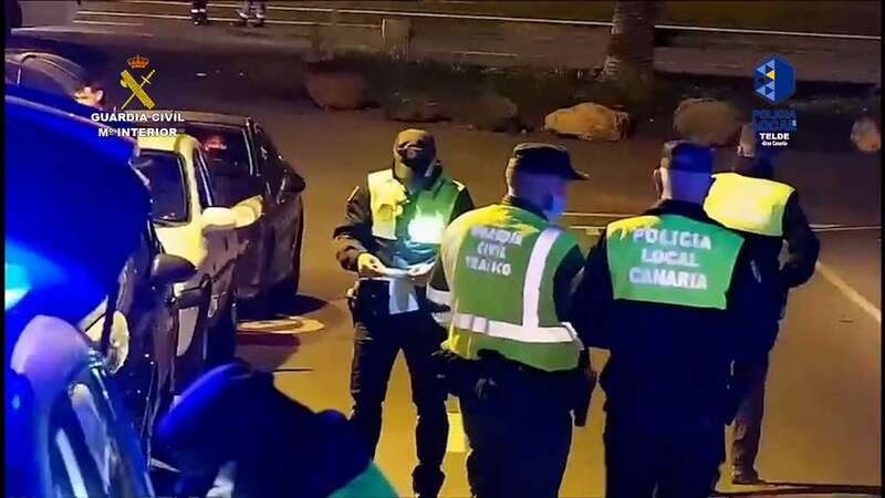 Intervención de Policía Local de Telde y Guardia Civil contra las carreras ilegales en el GC-1/GC y PLT.