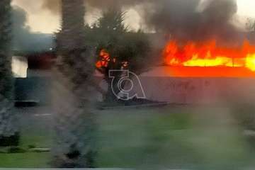 Nuevo incendio en el auditorio de Las Remudas (Telde)/TA.