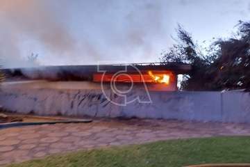 Nuevo incendio en el auditorio de Las Remudas (Telde)/TA.