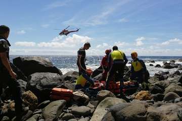 Un pescador sufre una caída en La Restinga (Telde)/TA.