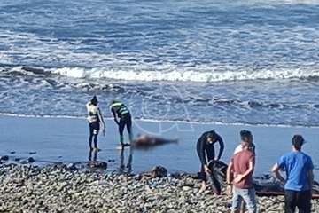 Hallado el cadáver de un hombre flotando en aguas de la playa próxima a Las Terrazas (Telde)/TA.