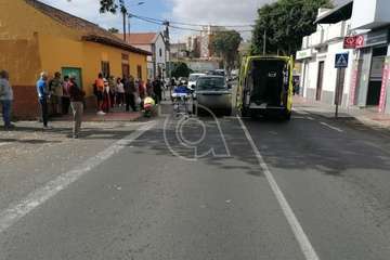 Herido leve en un atropello en la carretera general de Jinámar (Telde)/TA.