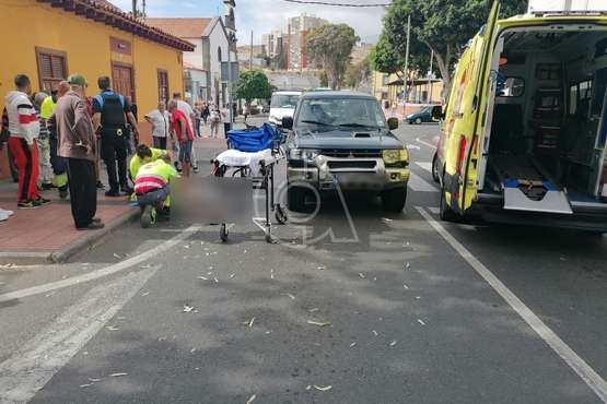 Herido leve en un atropello en la carretera general de Jinámar (Telde)/TA.