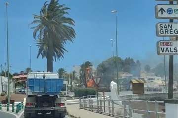 Pequeño incendio en  una finca de San Juan/TA.