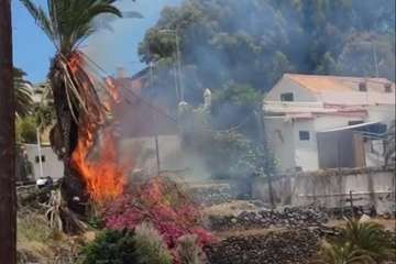 Pequeño incendio en  una finca de San Juan/TA.
