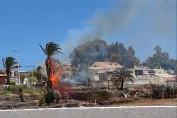 Pequeño incendio en  una finca de San Juan/TA.