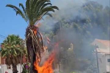 Pequeño incendio en  una finca de San Juan/TA.