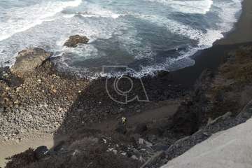 Dos personas pasan apuros mientras se bañaban en la playa de San Boronón (La Garita)/TA.