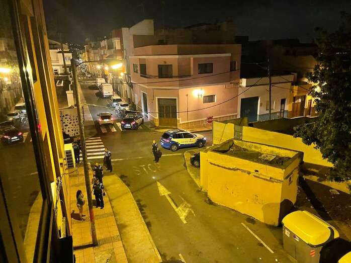 Presencia policial en el lugar donde ocurrió el altercado/TA.