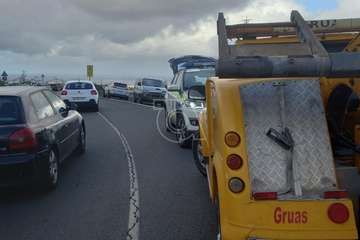 Colisión frontolateral en la carretera de Cuatro Puertas (Telde)/TA.