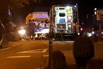 Accidente de tráfico en la vía de acceso a El Caracol/TA.