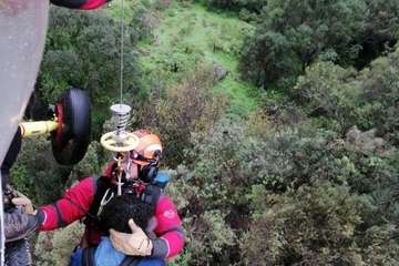 Una excursionista alemana se fractura un tobillo en el Barranco de Los Cernícalos (Telde)/TA.