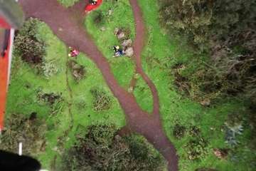 Una excursionista alemana se fractura un tobillo en el Barranco de Los Cernícalos (Telde)/TA.