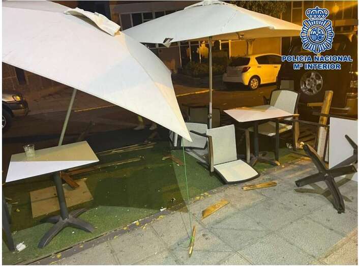 Estado en que quedó la terraza/TA.