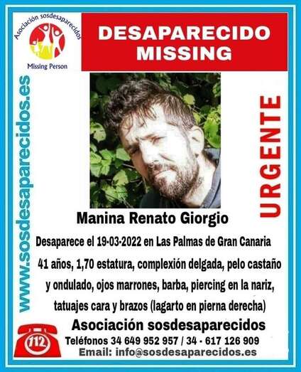 Cartel distribuido por SOS Desaparecidos por las redes sociales/TA.