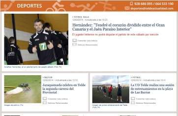 Nueva cabecera del área de Deportes de TA (Foto TA)