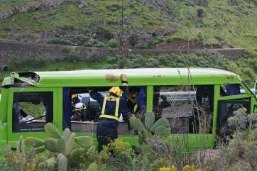 El grave accidente del microbús acaparó el interés de los lectores de TA (Foto Acfi Press)