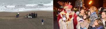 El ahogamiento de un submarinista en Playa del Hombre y la visita y Cabalgata de los Reyes Magos, temas noticiosos del día (Foto TA)