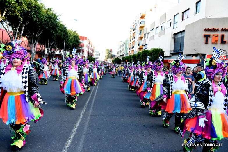 Momento de la magna cabalgata de este sábado (Foto José M. García)