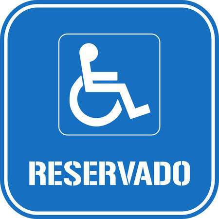 Cartel de reservado para personas con movilidad reducida (Foto TA)
