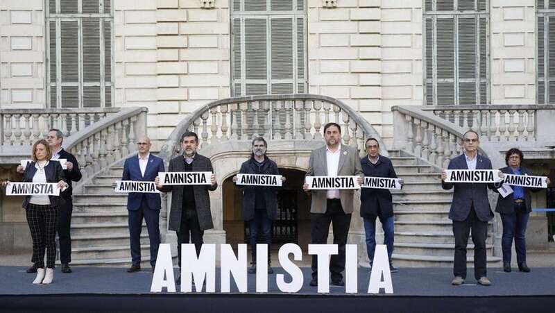 Los independentistas piden amnistía/TA.