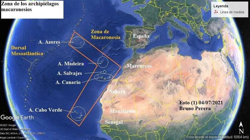 Mapa de localización de las Islas Canarias/TA.