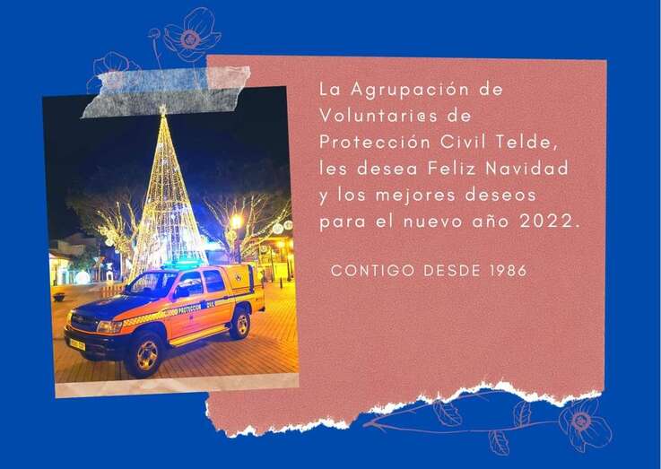 Tarjeta navideña de Protección Civil de Telde/TA.