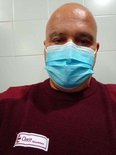 Carmelo, del equipo de Seguridad del CAE de Telde/TA.