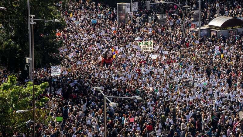 Protesta reciente en Madrid en defensa de la salud pública/RTVE.
