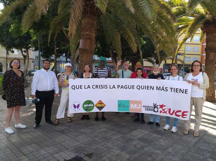 Protesta del pasado sábado en la capital grancanaria/TA.