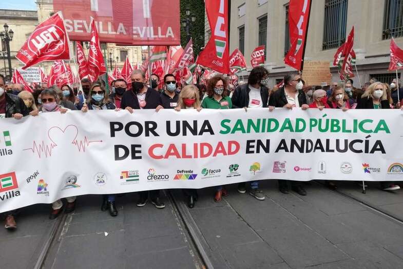 Movilización por la sanidad pública/Público.