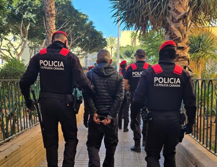 Imágenes de la detención en Telde de uno de los implicados en el caso ‘Íncubo’/ Gobierno de Canarias.