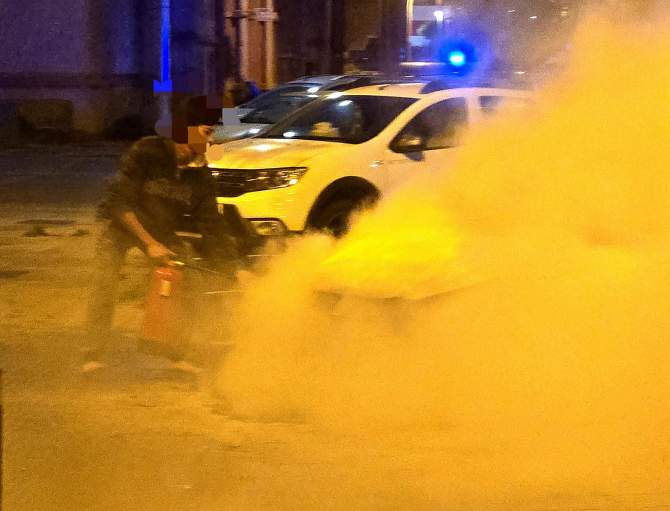 Incendio del vehículo que resultó calcinado/TH.