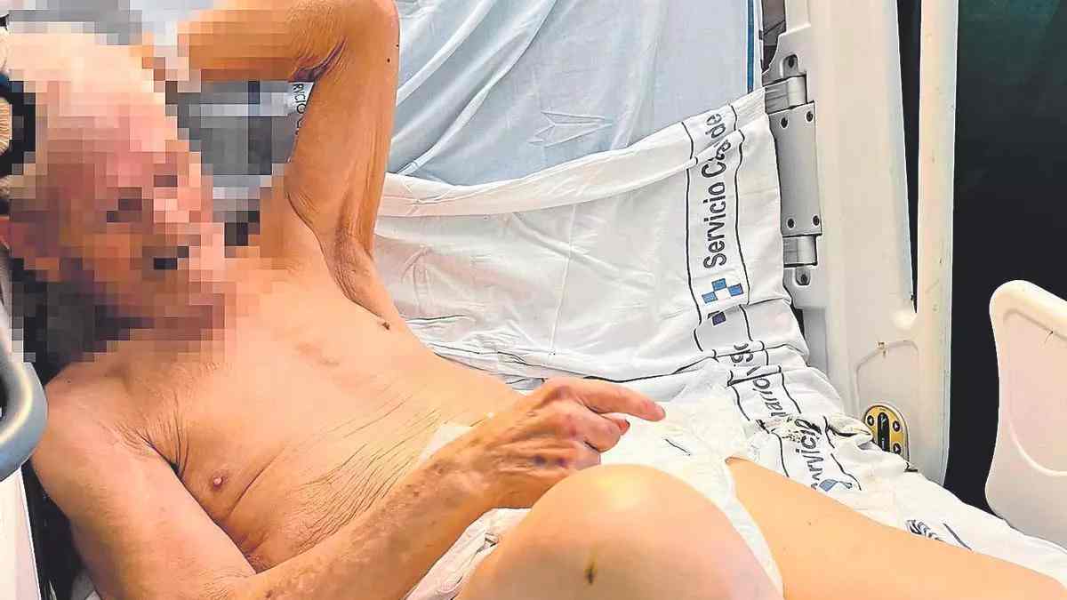 os&eacute; Antonio Cabrera, en su habitaci&oacute;n del Insular, en una imagen cedida por la familia para denunciar la situaci&oacute;n/ LP/DLP.