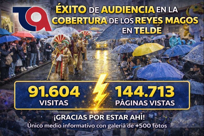 Récord de seguimiento al despliegue informativo de TELDEACTUALIDAD en Reyes