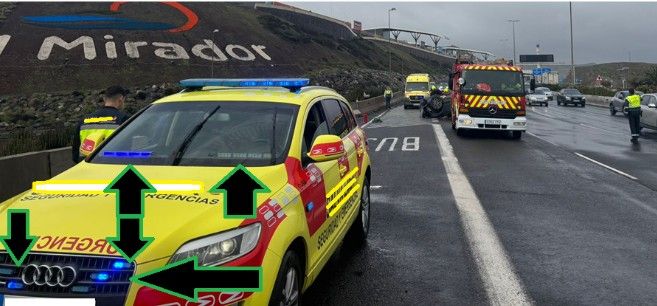 La AUGC denuncia la supuesta usurpación de funciones en un accidente de tráfico en la GC-1