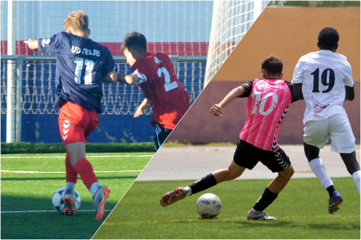Dos jugadores de la UD Telde y uno del CF La Garita, en la preparación de Canarias sub-16 para el CESA