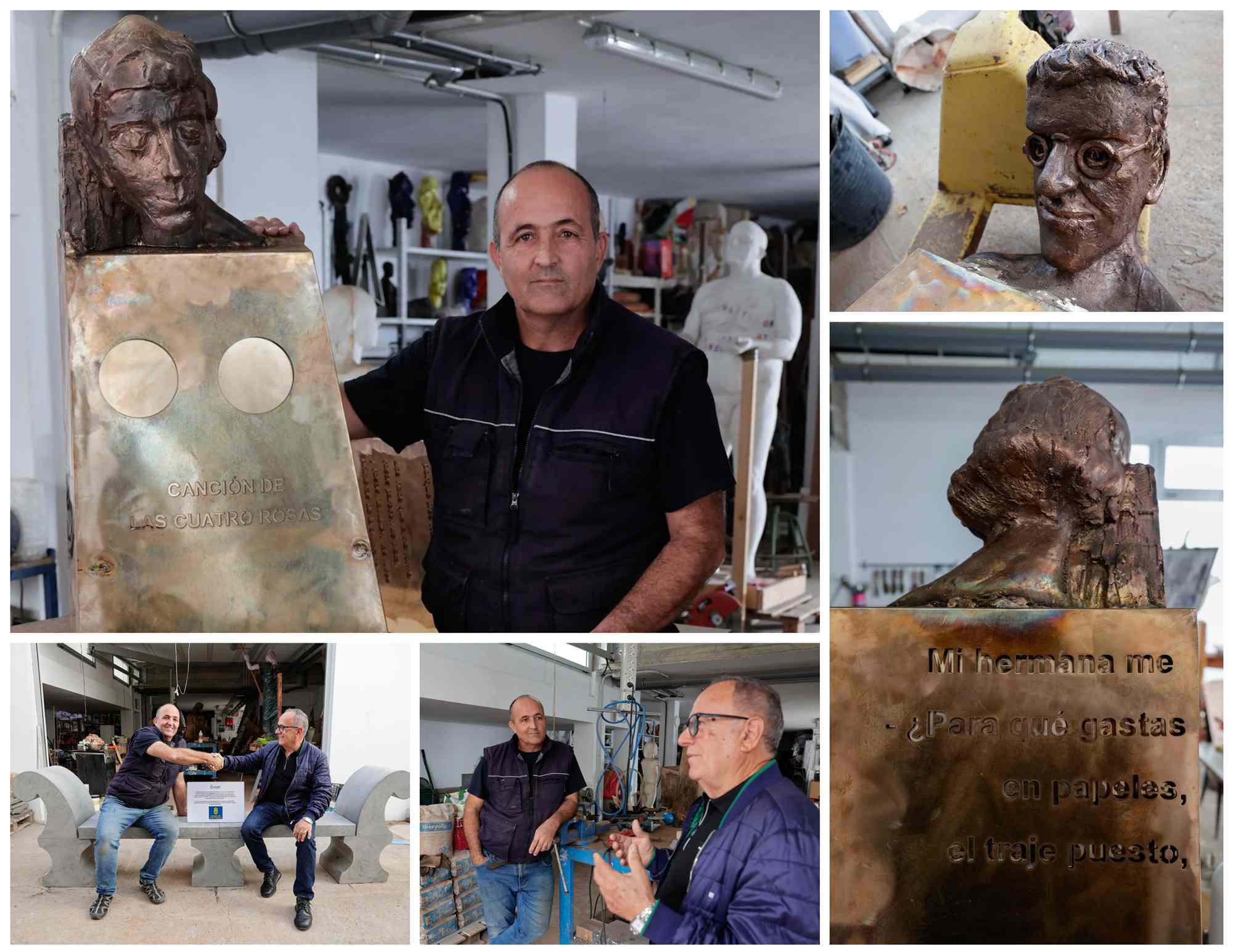 Escultura que rendir&aacute; homenaje a Saulo Tor&oacute;n y a su esposa en Telde/C7.