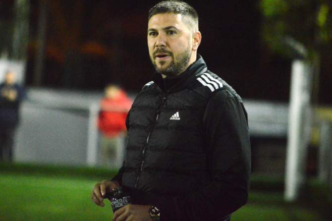 Francisco Navarro, entrenador de la UD Telde (Foto: Juan Antonio Hern&aacute;ndez)