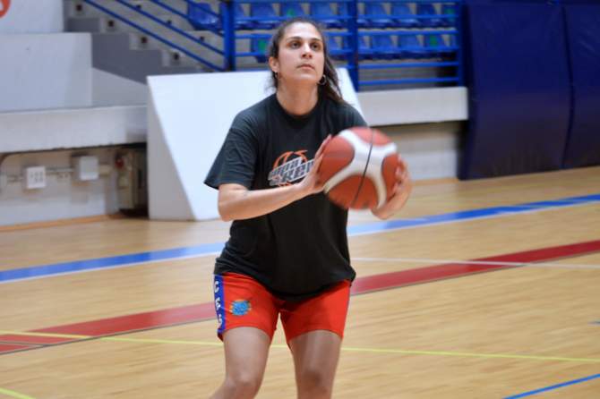 Cynthia Rodr&iacute;guez, jugadora del Inama Telde (Foto: Juan Antonio Hern&aacute;ndez)