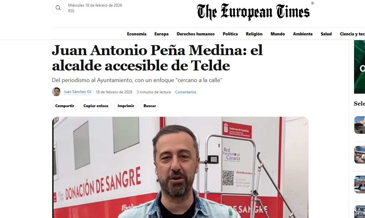 Un diario europeo resalta la "cercan&iacute;a" del alcalde de Telde