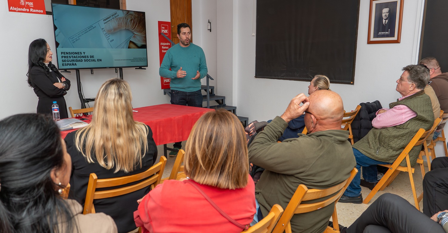 El PSOE de Telde se forma sobre pensiones y prestaciones de la Seguridad Social