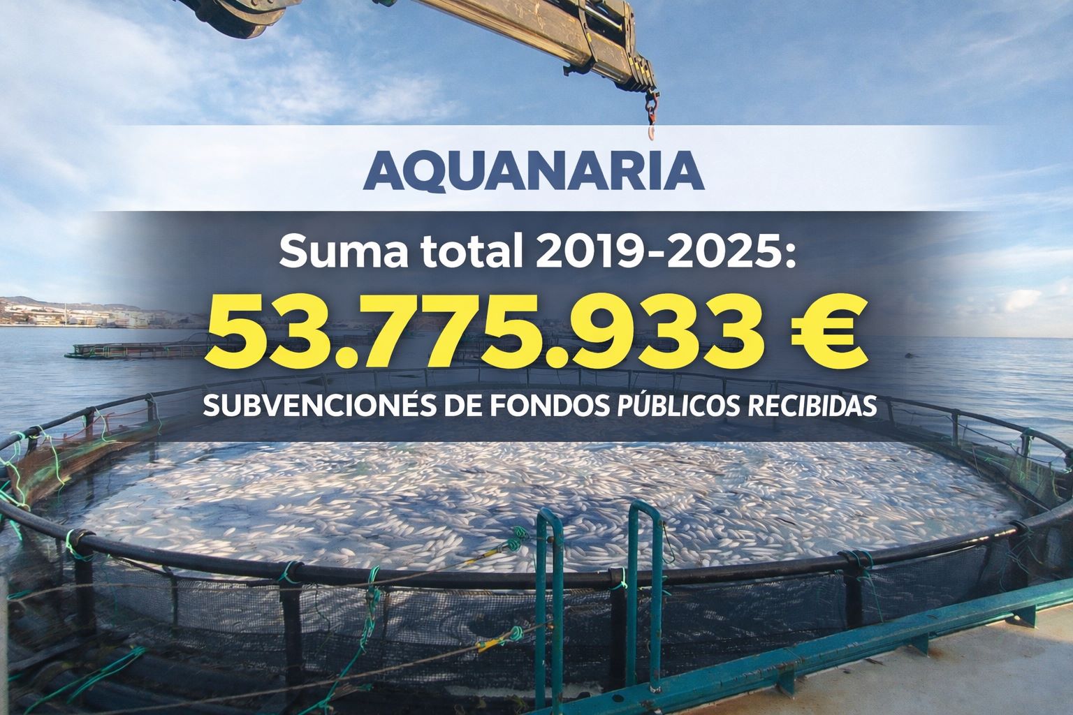 Aquanaria recibi&oacute; m&aacute;s de 53 millones en ayudas p&uacute;blicas entre 2019 y 2025