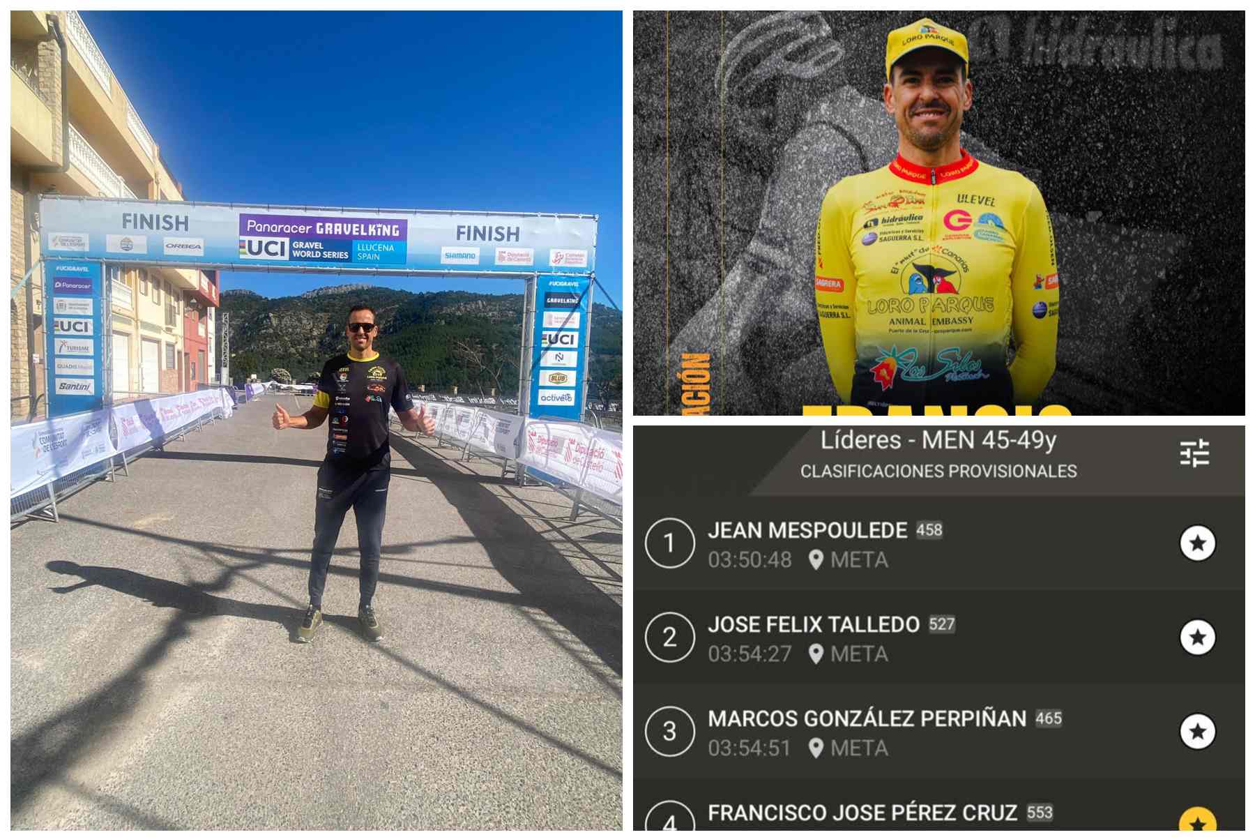 El ciclista Francisco Pérez, de Telde, se clasifica para el Mundial de Gravel