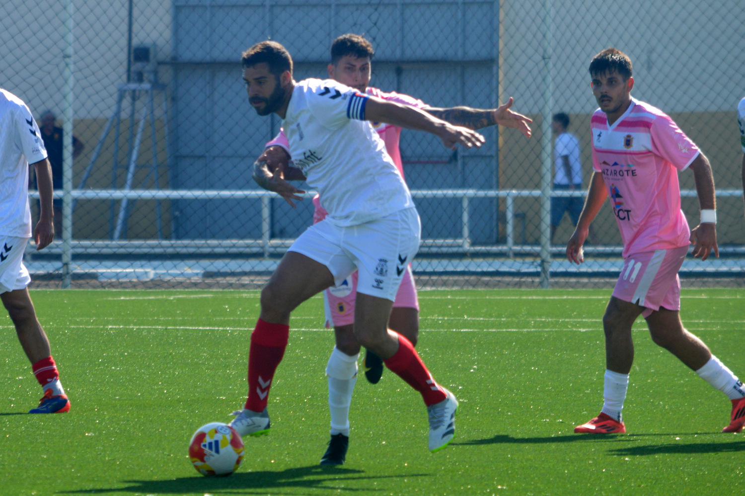 Pedro Gonz&aacute;lez, en el partido de la primera vuelta en Lanzarote (Foto: Juan Antonio Hern&aacute;ndez)